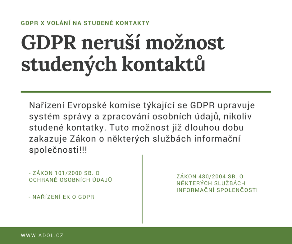 GDPR a studené kontakty
