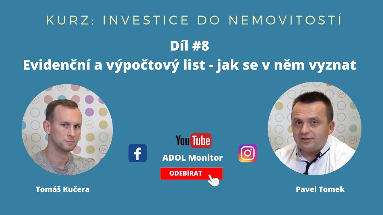 Online kurz: 8. díl – Evidenční list a výpočtový list – jak se v nich vyznat