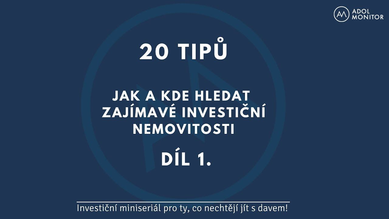 Tip 1 z 20: Hledejte špatně inzerované nemovitosti